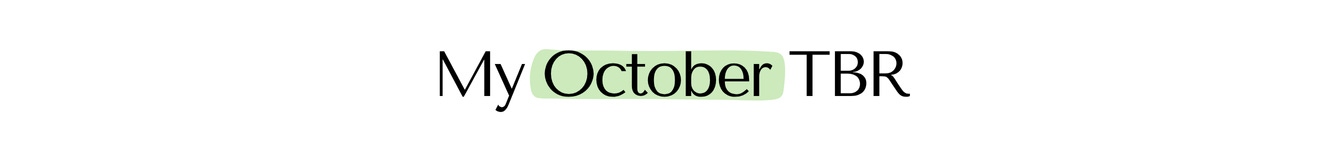 My October TBR