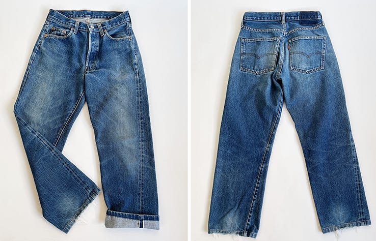 A Box of Vintage Jeans - by Jane Herman - Jane on Jeans