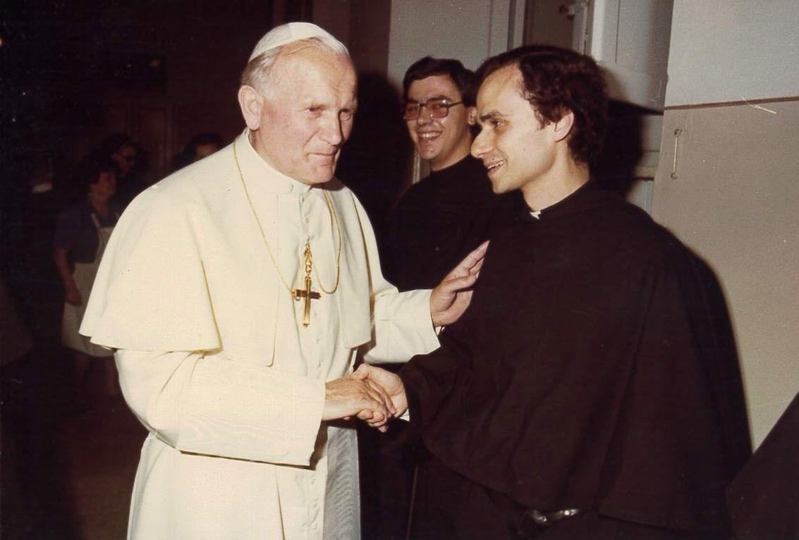 Leo, seen here in this undated picture with Pope John Paul II, was ordained as a priest in June 1982, at the Augustinian College of Saint Monica. In the years following his ordination, Leo spent time in Chulucanas,<strong> </strong>in Peru's Piura region, and Olympia Fields, Illinois, before joining the mission in Trujillo, Peru. Leo, seen here in this undated picture with Pope John Paul II, was ordained as a priest in June 1982, at the Augustinian College of Saint Monica. In the years following his ordination, Leo spent time in Chulucanas,<strong> </strong>in Peru's Piura region, and Olympia Fields, Illinois, before joining the mission in Trujillo, Peru.
