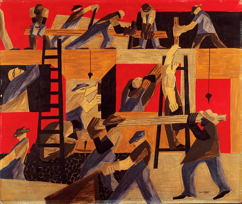 Jacob Lawrence | The Builders (1947) | Artsy