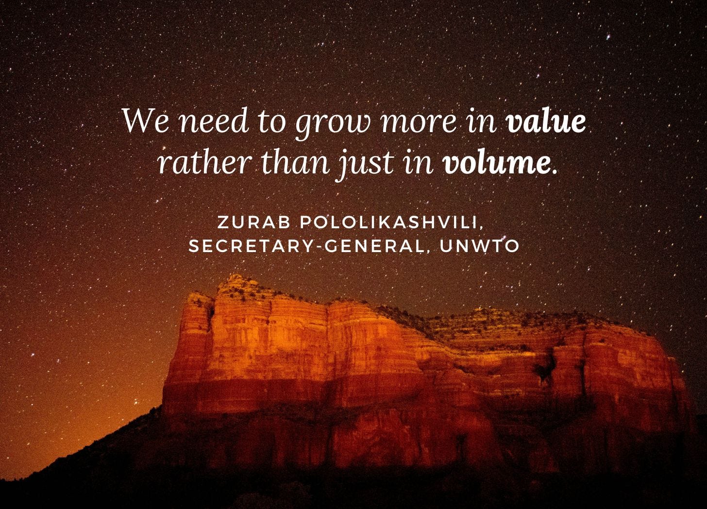 UNWTO Quote UNWTO Quote