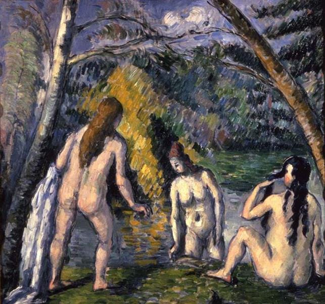 Three Bathers, 1879 - 1882 - Paul Cezanne