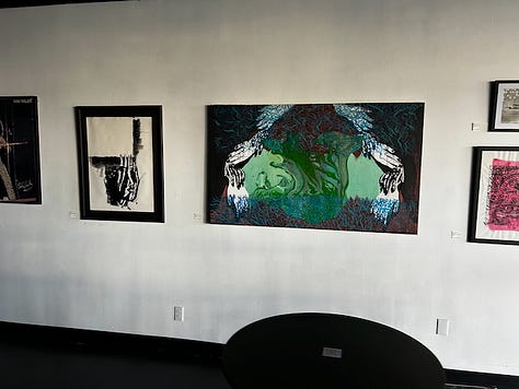 paintings and prints displayed at Valley Rox