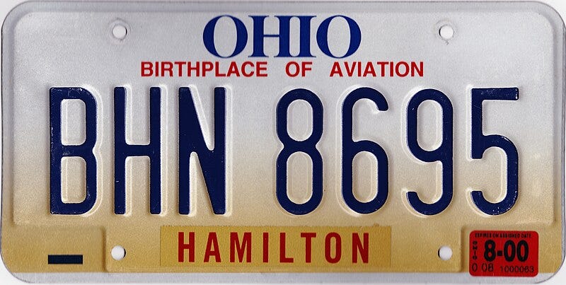 File:2000 Ohio License Plate.jpg