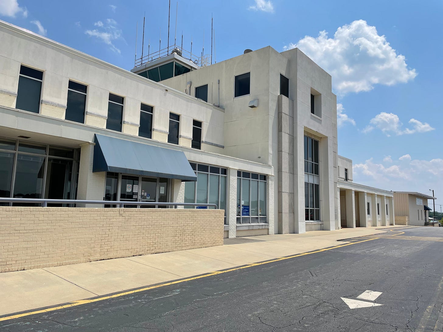 Smith Reynolds airport terminal in 2021 Smith Reynolds airport terminal in 2021