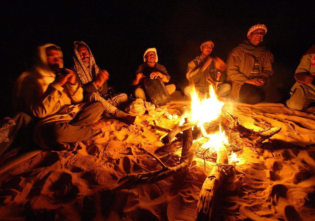White Desert, Egypt | Music at the fire with the shepherds o… | Flickr