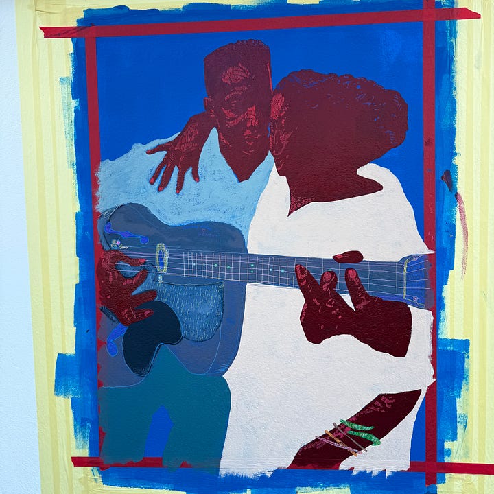 Shabazz Larkin Making a portrait in Portugal