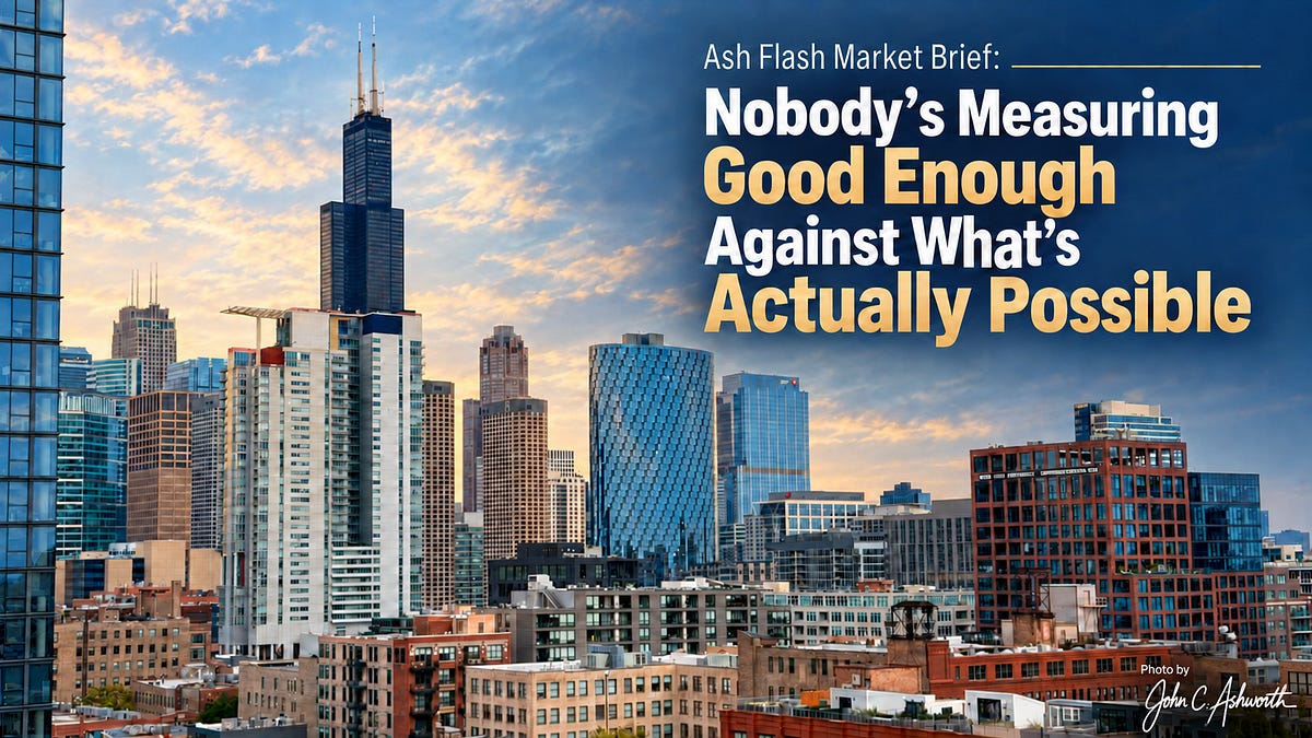 Ash Flash Market Brief: Nobody's Measuring Good Enough Against What's Actually Possible