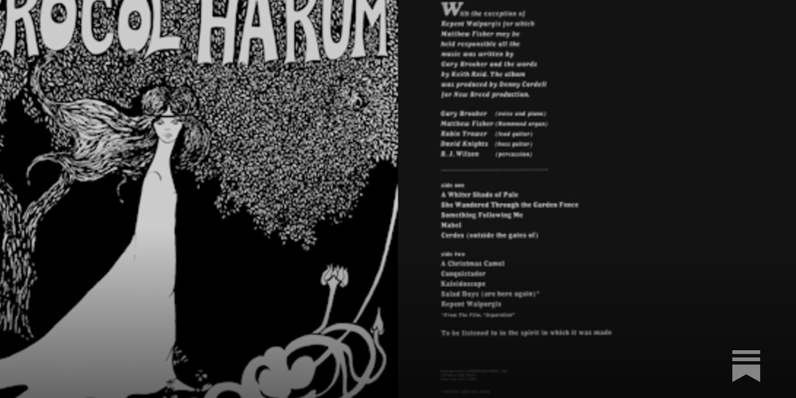 5 Procol Harum - Procol Harum (September 1967)