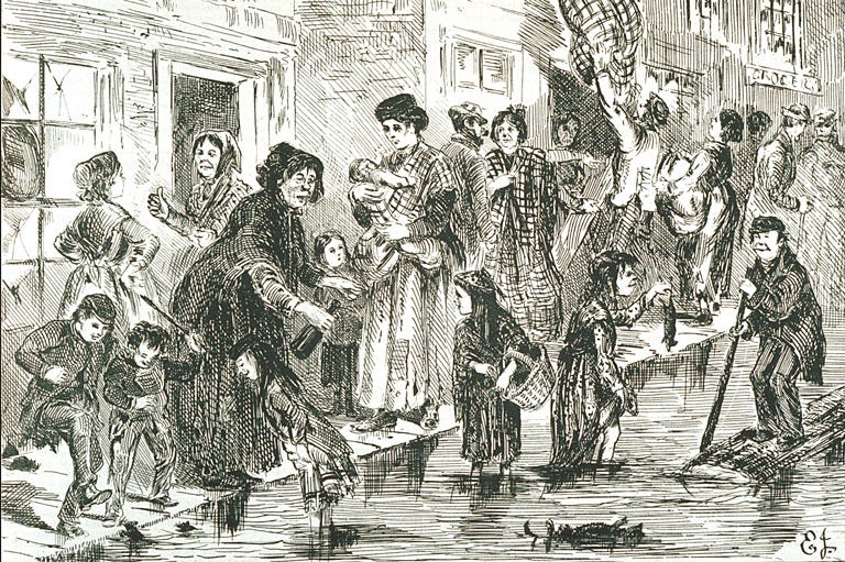 Edward Jump, Montreal - The Spring Floods - The Rising Water, a Sketch in Griffintown Canadian Illustrated News Source: McCord Museum Edward Jump, Montreal - The Spring Floods - The Rising Water, a Sketch in Griffintown Canadian Illustrated News Source: McCord Museum