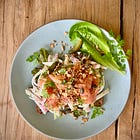 Kohlrabi slaw with salmon & toasted oats, plus a Norfolk food guide