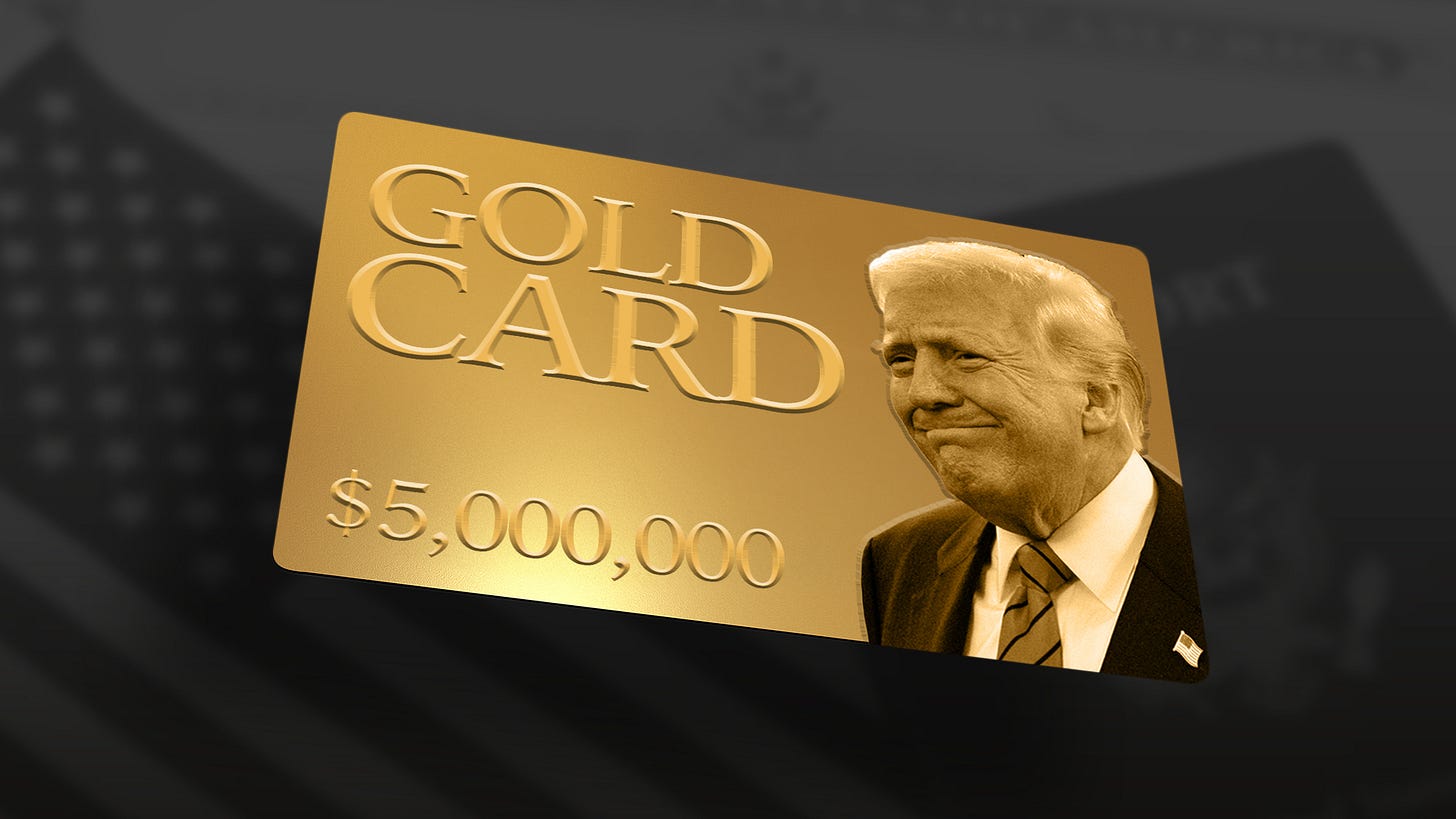 Trump's 'gold card' lets rich immigrants pay $5 million for US residency