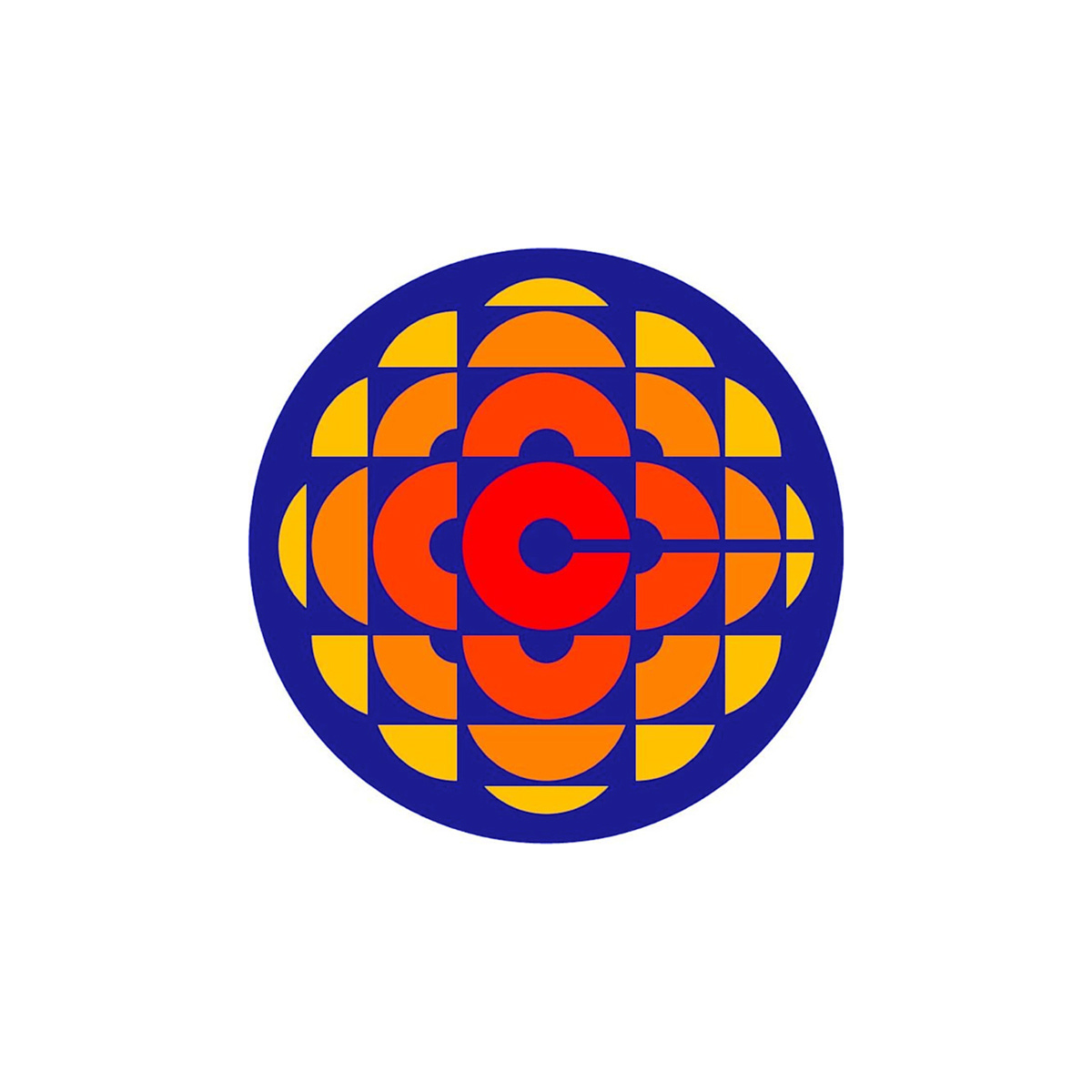 Burton Kramer's 1974 logo for The Canadian Broadcasting Corporation.