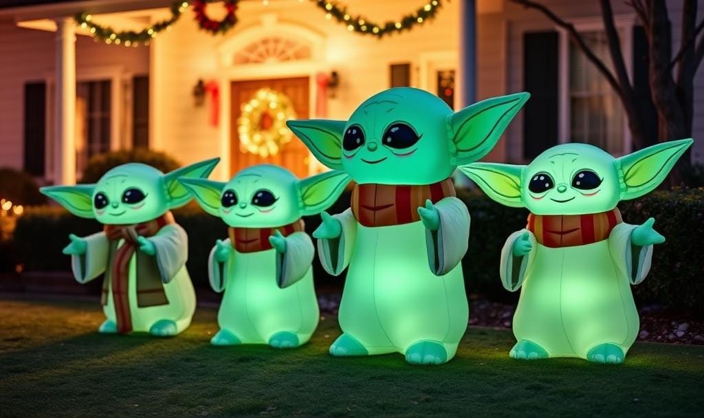 4 Baby Yodas to Celebrate Christmas?