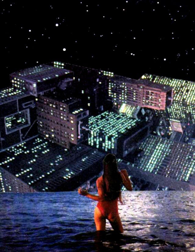 r/ImaginaryCityscapes - CITY IN THE SEA / Collage by Gary Wray (me) 1981