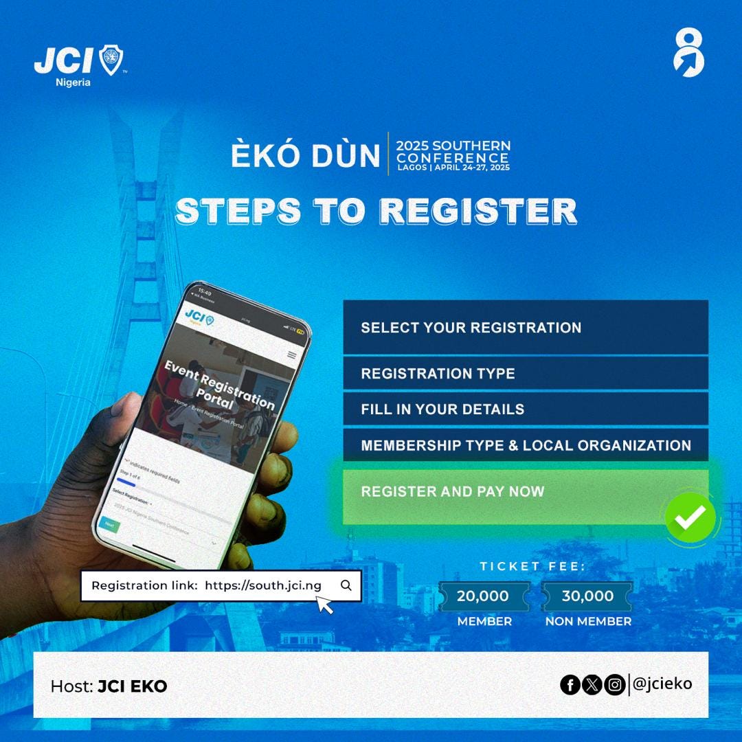 JCI Nigeria Southern Conference Flyer.