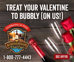 Bubbly On Us For your Valentine!