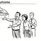 How can I help the team move from output delivery to outcome focused thinking?