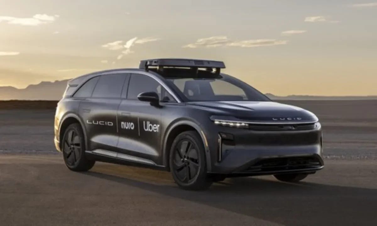 Robotáxi: Uber fecha parceria com Nuro e Lucid Robotáxi: Uber fecha parceria com Nuro e Lucid