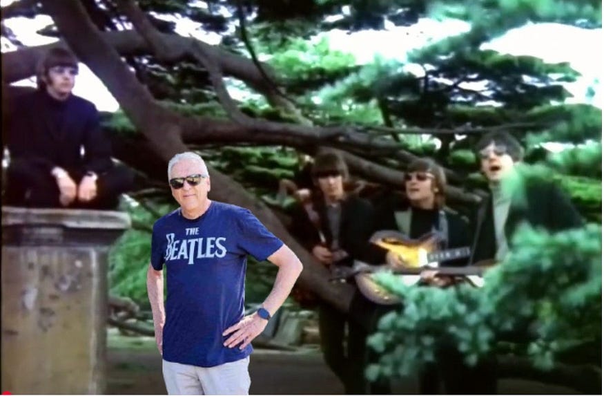 Standing with The Beatles in the Rain video