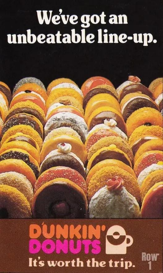 Dunkin Donuts 80s : r/vintageads