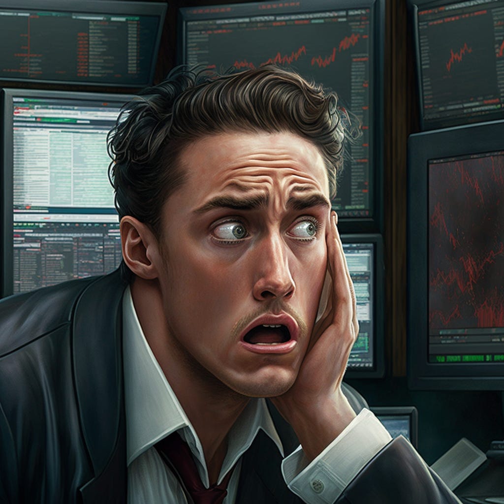 A confused stock trader