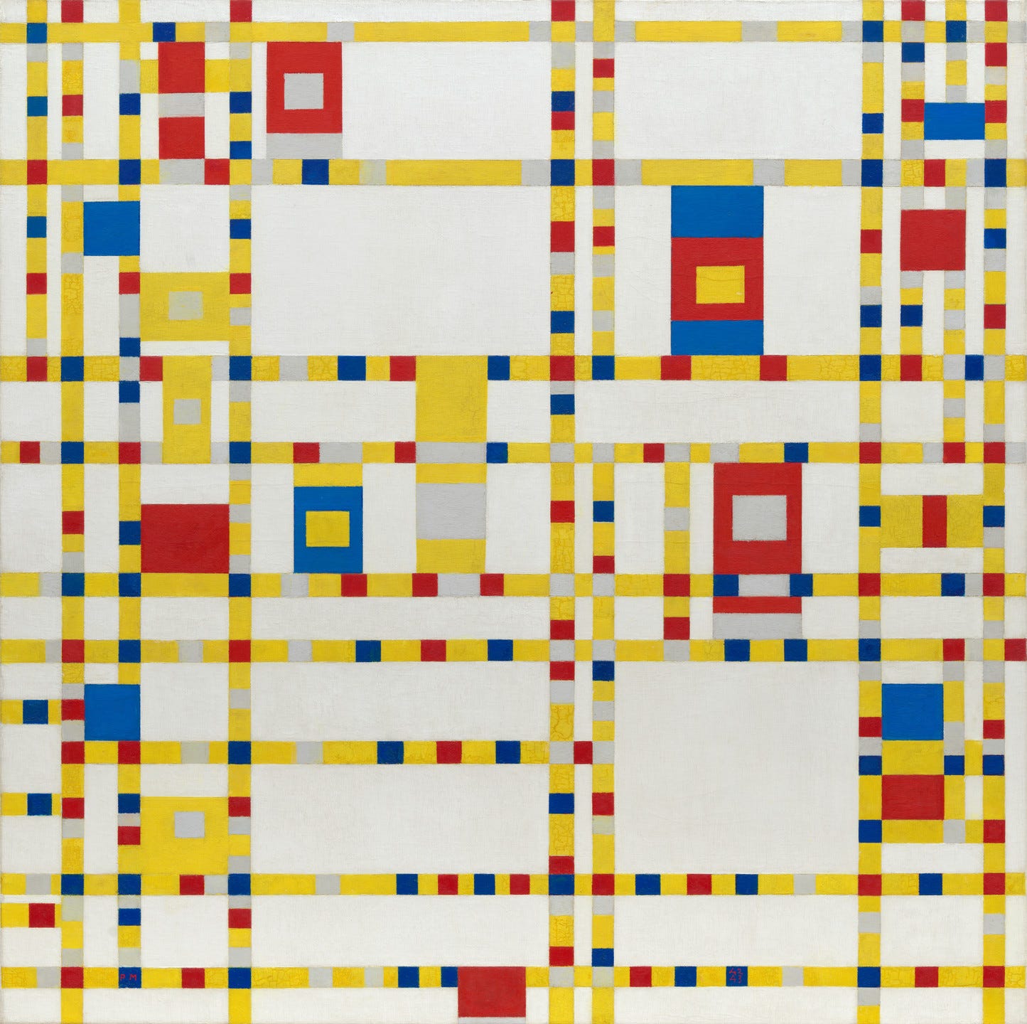 Piet Mondrian. Broadway Boogie Woogie. 1942–43 | MoMA