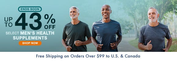 Get up to 43% Off on Select Men's Health Supplements - Ends Soon Get up to 43% Off on Select Men's Health Supplements - Ends Soon