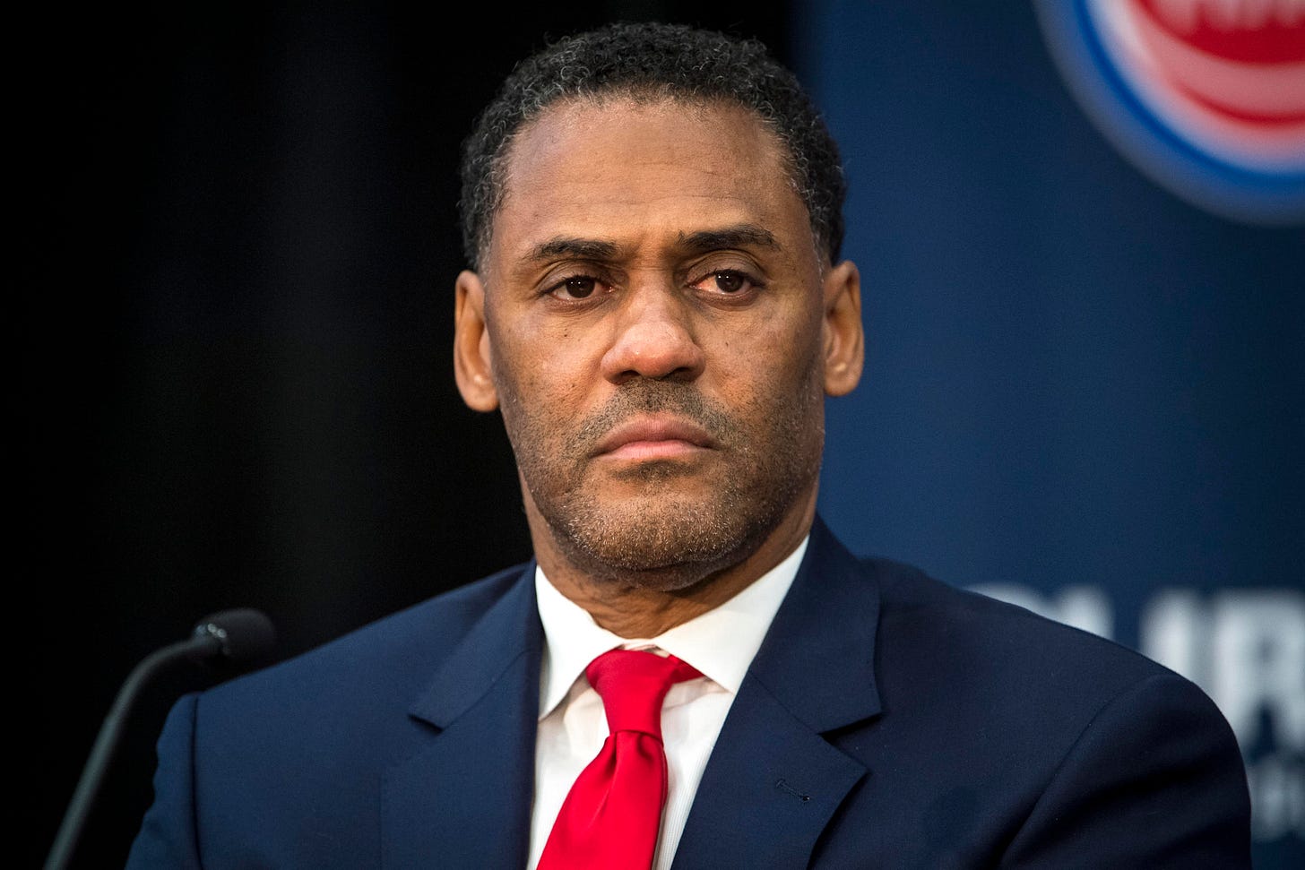 The Detroit Pistons fired general manager Troy Weaver amid a franchise-record losing skid. (Photo by Nic Antaya/Getty Images)