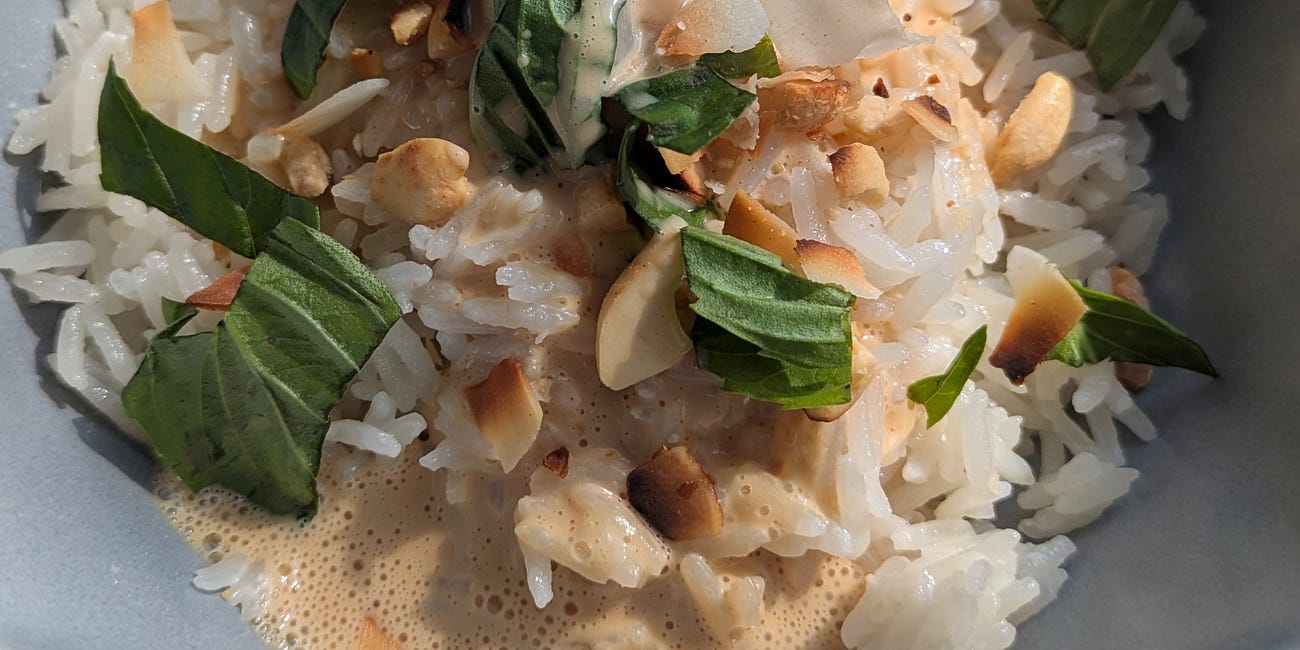 Creamy Coconut Rice, and the Art of Softening Hard Days