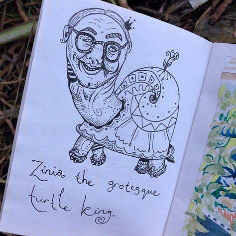 Garden sketches in Uluwatu - Bali.