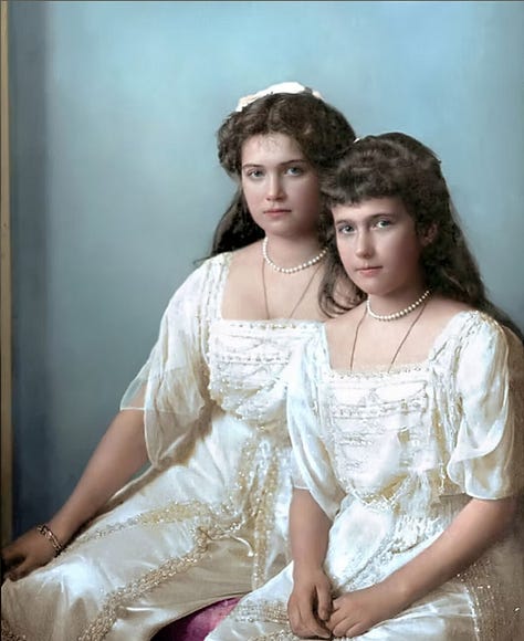 Nicholas II, Alexandra Feodorovna, Olga, Tatiana, Maria, Anastasia, Alexei; the Romonov Family; Romonovs in exile