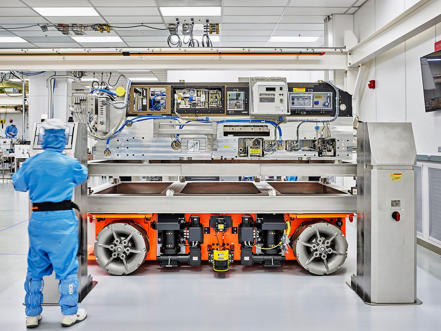 orange robot at ASML