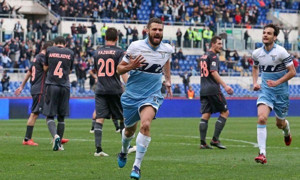 lazio beats palermo serie a soccer 2015 images lazio beats palermo serie a soccer 2015 images