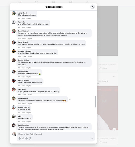 Comments Captured in the Screenshots on Wednesday, Feb 11, 2026.