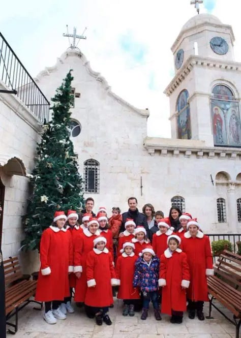 Syrian President visits a Patriarchal Monastery on Christmas Day