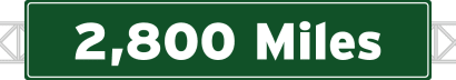 2,800 Miles