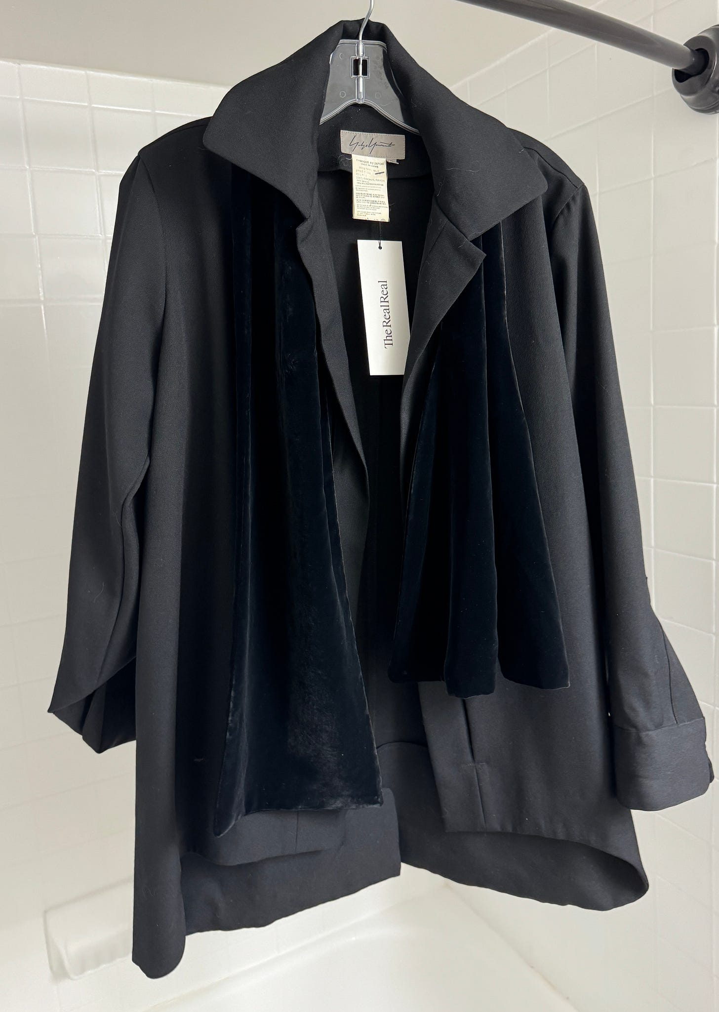 yohji yamamoto black blazer