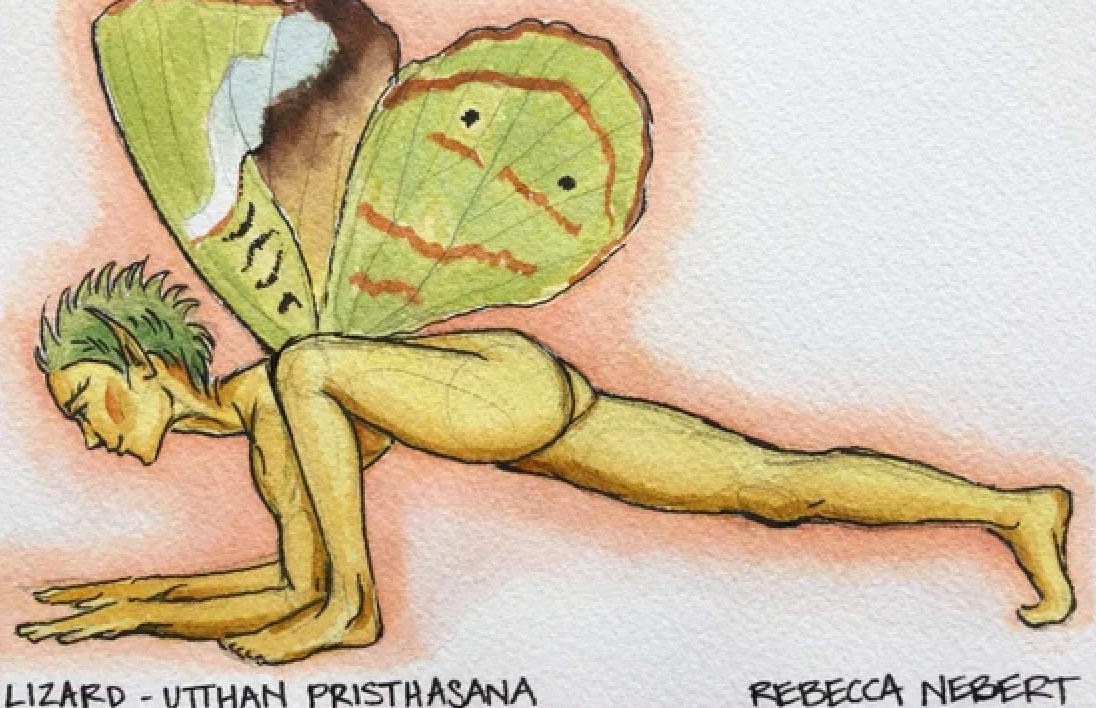 art, watercolor, beauty. yoga pose, wings, fly, fairy art, watercolor, beauty. yoga pose, wings, fly, fairy