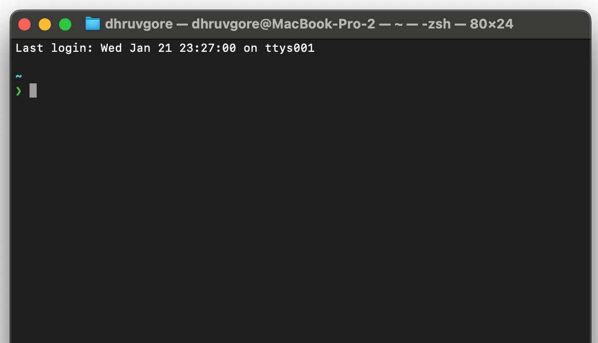 My terminal config - by dgore - Incremental
