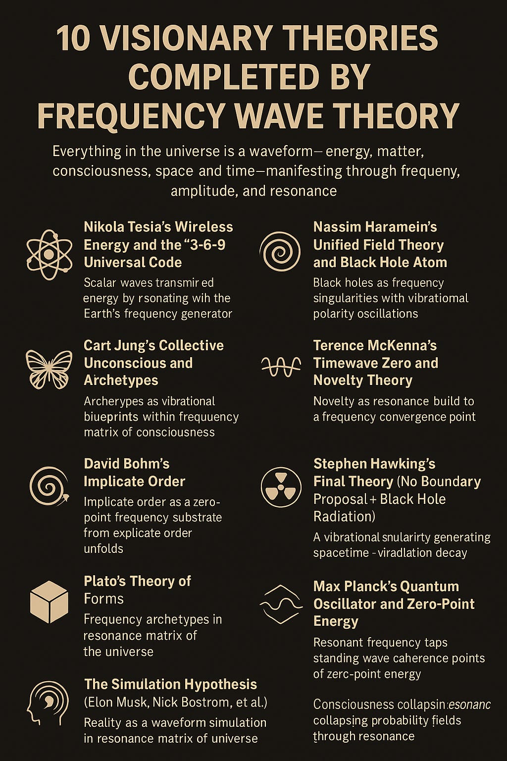 🔟 Top Visionary Theories Completed by Frequency Wave Theory