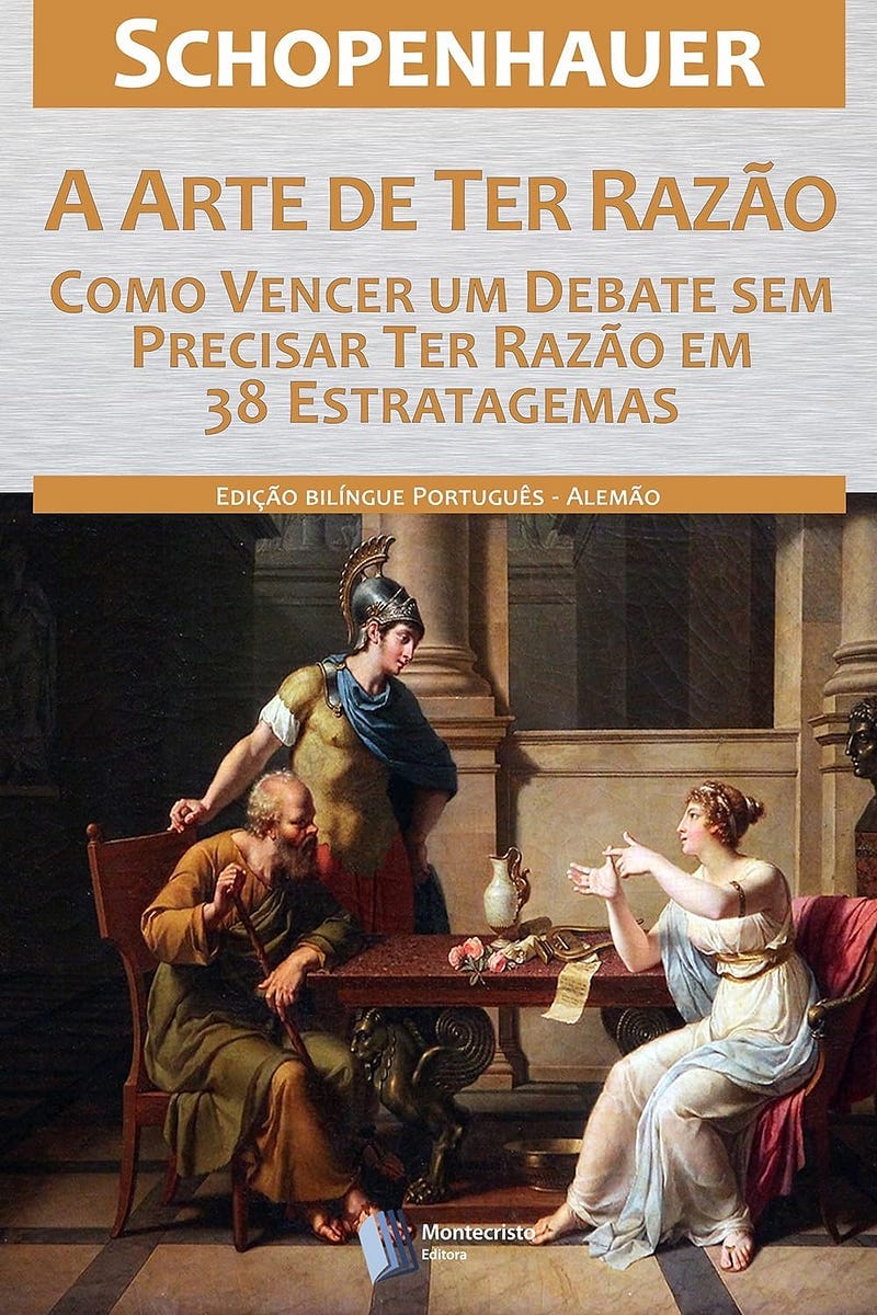 Um estranho método de vencer um debate.