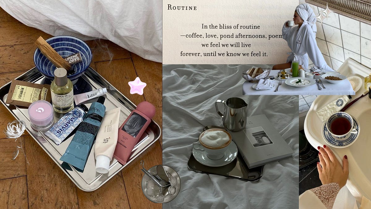 creating a routine that feels more like a ritual.