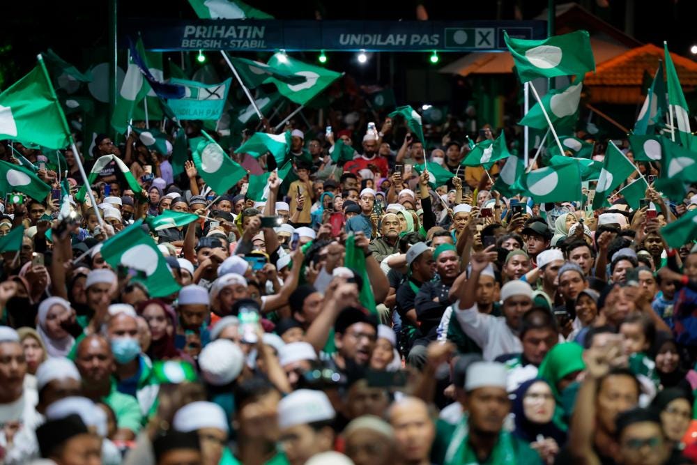 PAS makes clean sweep of eight parliament seats in Terengganu PAS makes clean sweep of eight parliament seats in Terengganu