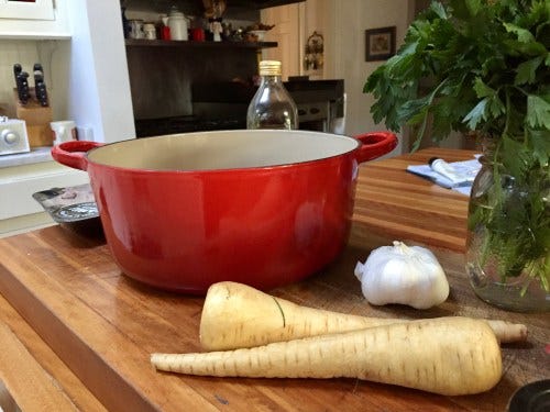 big red pot