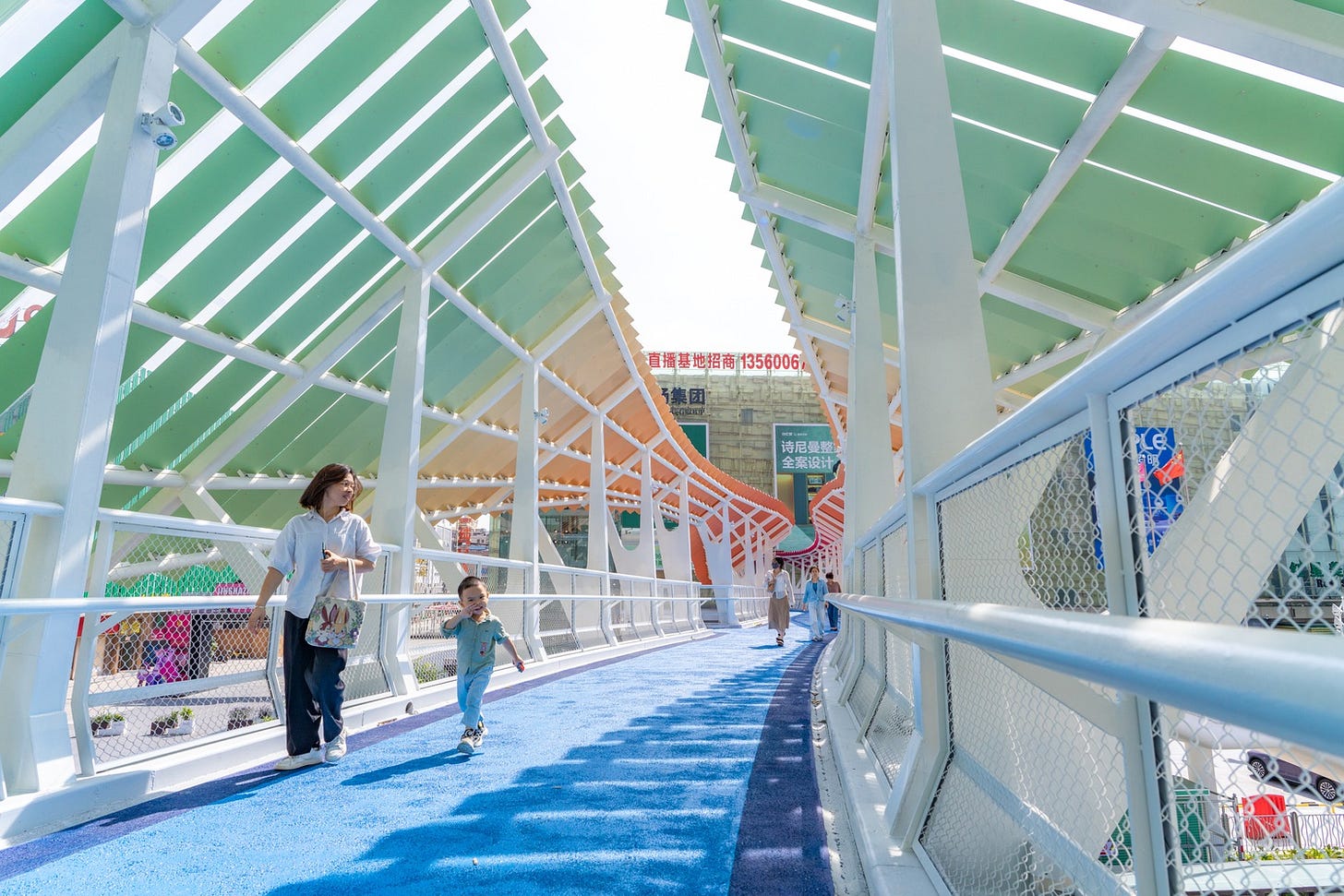 Jianshe Avenue Pedestrian Bridge / Atelier cnS - Interior Photography, Stairs