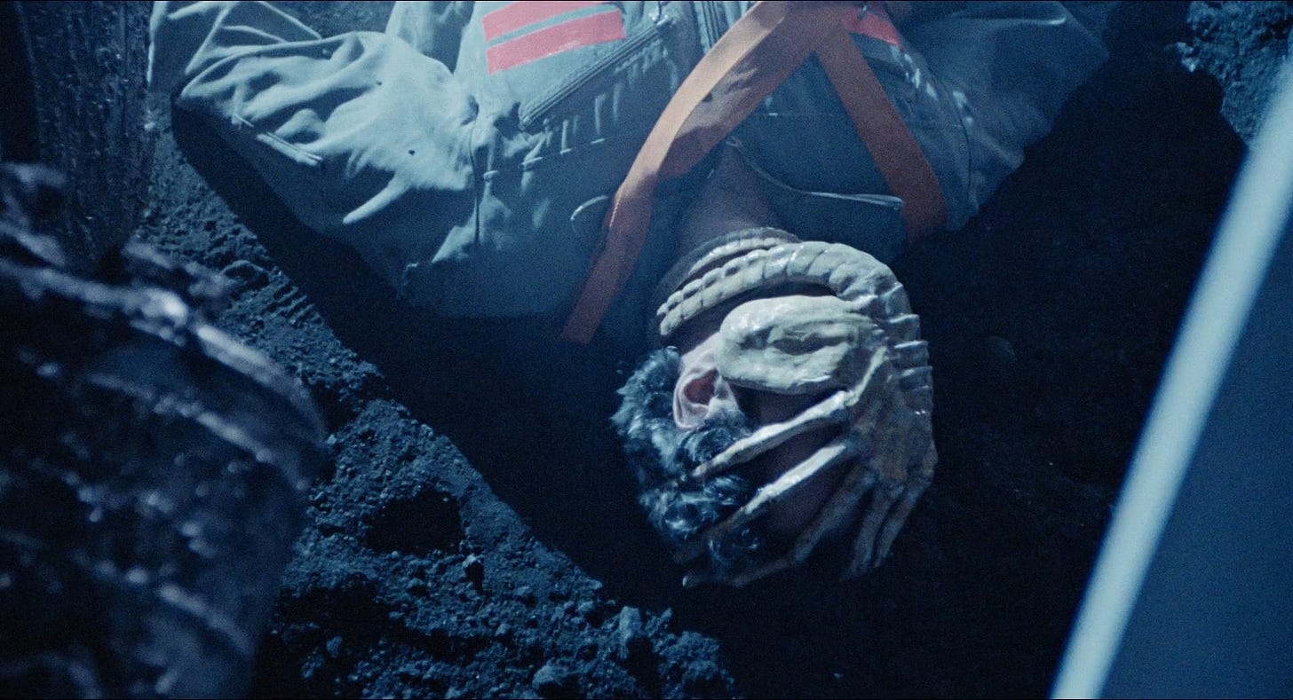 A face-hugger xenomorph