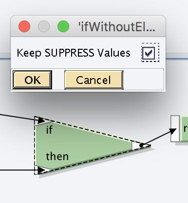 Keep SUPPRESS values of IF function is active Keep SUPPRESS values of IF function is active
