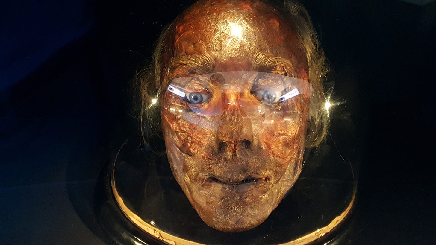 Jeremy Bentham's mummified head goes on public display