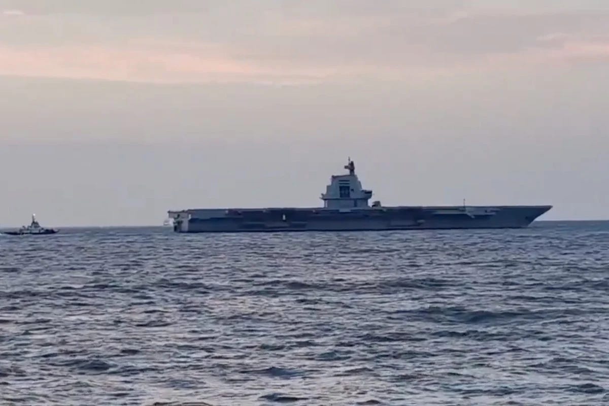 Some believe the Fujian may be sailing to Sanya, a key military port in south China. Photo: SCMP